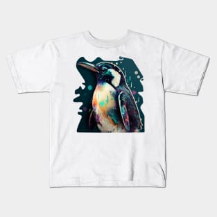 Handsome Inked Penguin Kids T-Shirt